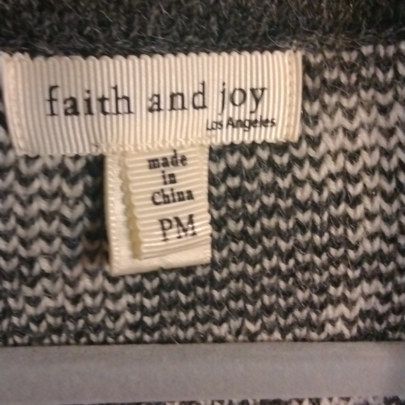 Faith and Joy Cardigan Sweater great for the Holiday - Picture 4 of 9